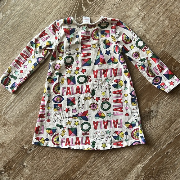 Hanna Andersson Falalala Christmas Dress size 4 - Picture 3 of 5